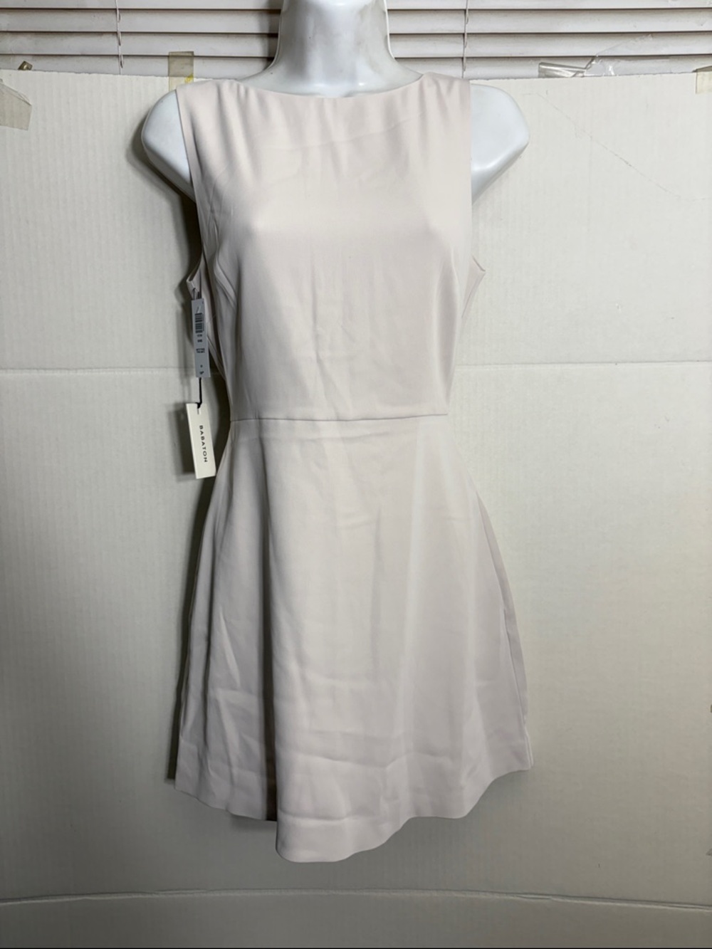 Aritzia Babaton Sleeveless Mini Dress light birch Spectre Dress 7246